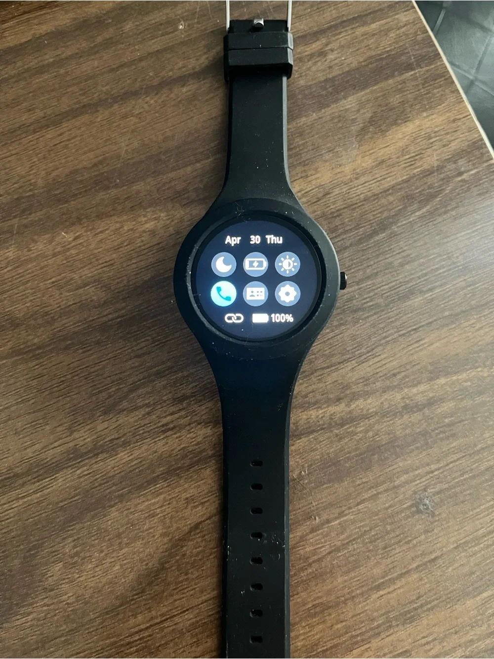 Armitron Black Connect Wave Calling Smartwatch with Green Accents